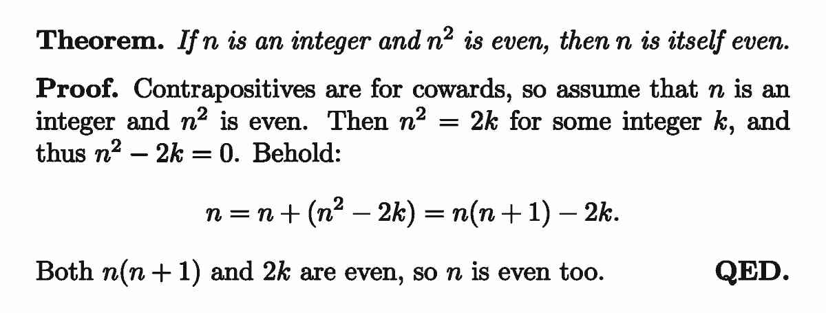 A meme on a proof by contraposition