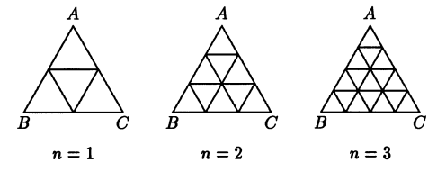 One of problems discussed in MA2214 to illustrate the power of recurrence relations. We want to count the number of parallelograms for any given n.