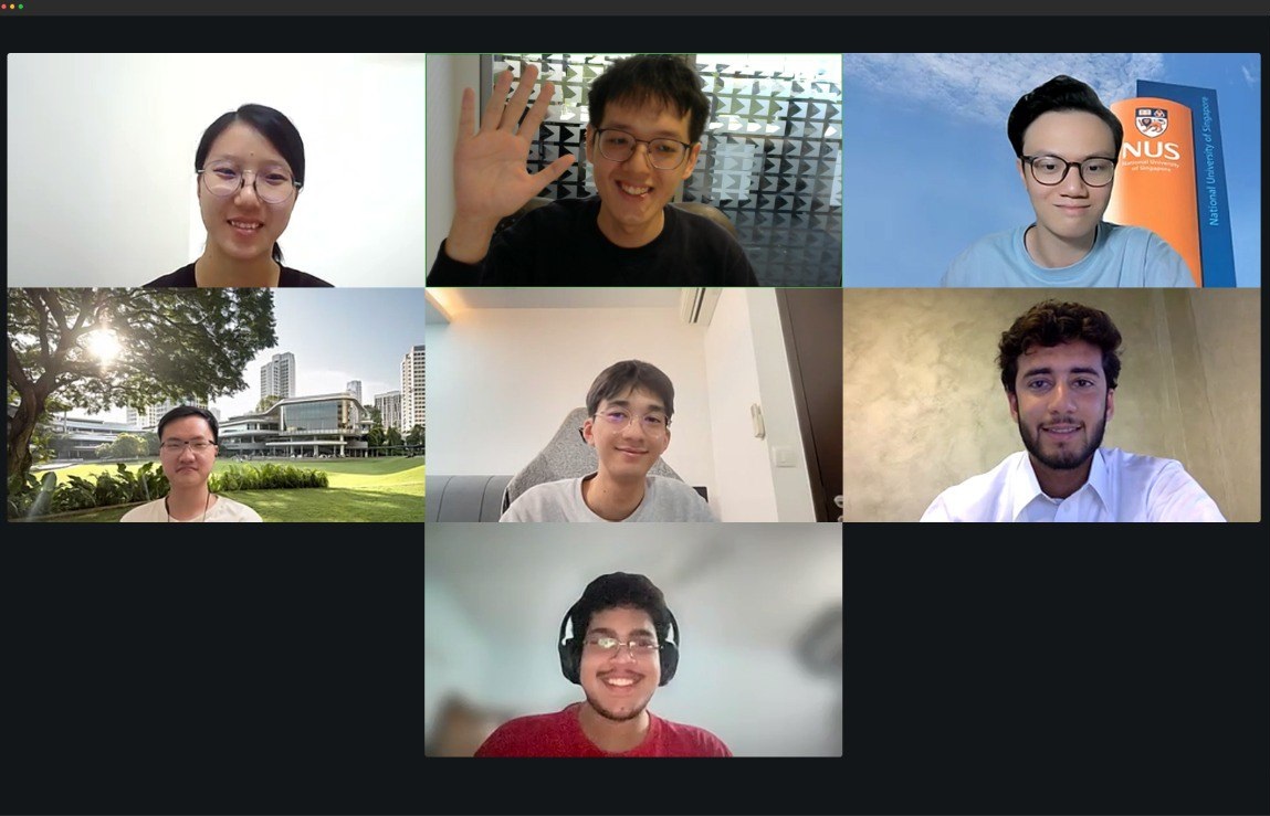 The summer intern batch during a sharing session